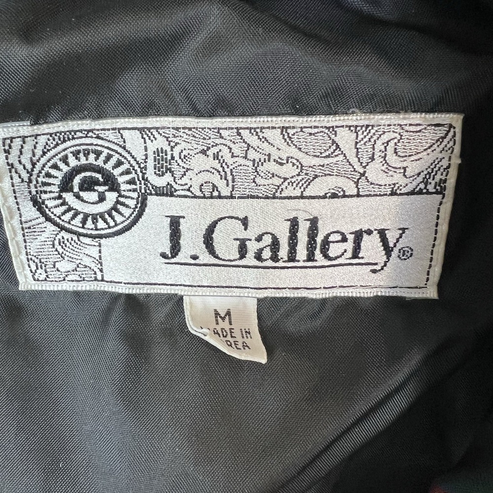 J Gallery Asian Inspired Dragon Coat Jacket Women's Size Medium Pockets Lined - Picture 3 of 12